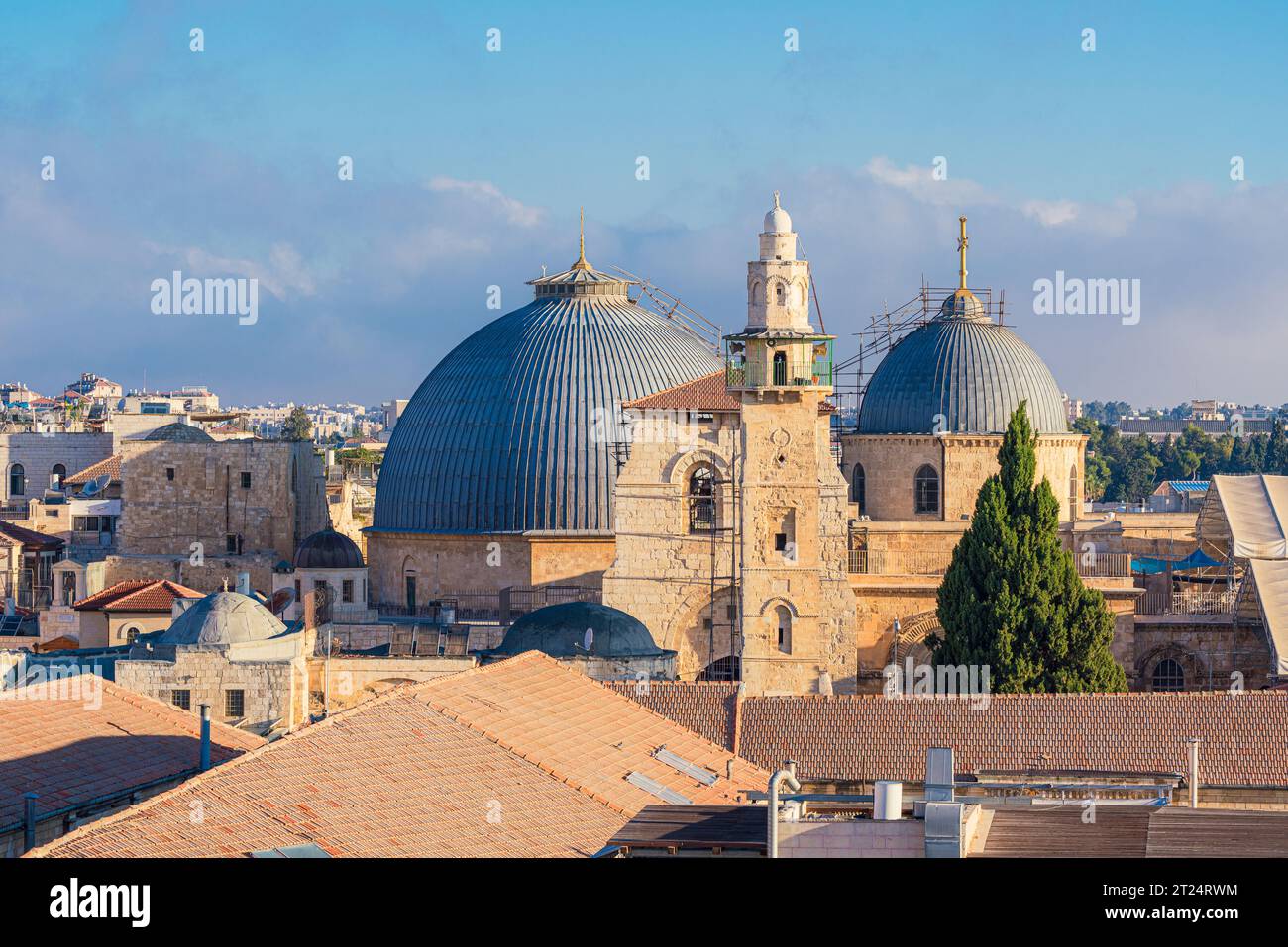 Église du Saint-Sépulcre dans la vieille ville de Jérusalem Banque D'Images