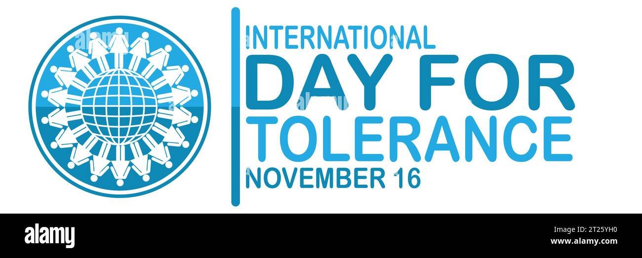 Illustration vectorielle de la Journée internationale de la tolérance. Novembre 16. Convient pour carte de voeux, affiche et bannière Illustration de Vecteur