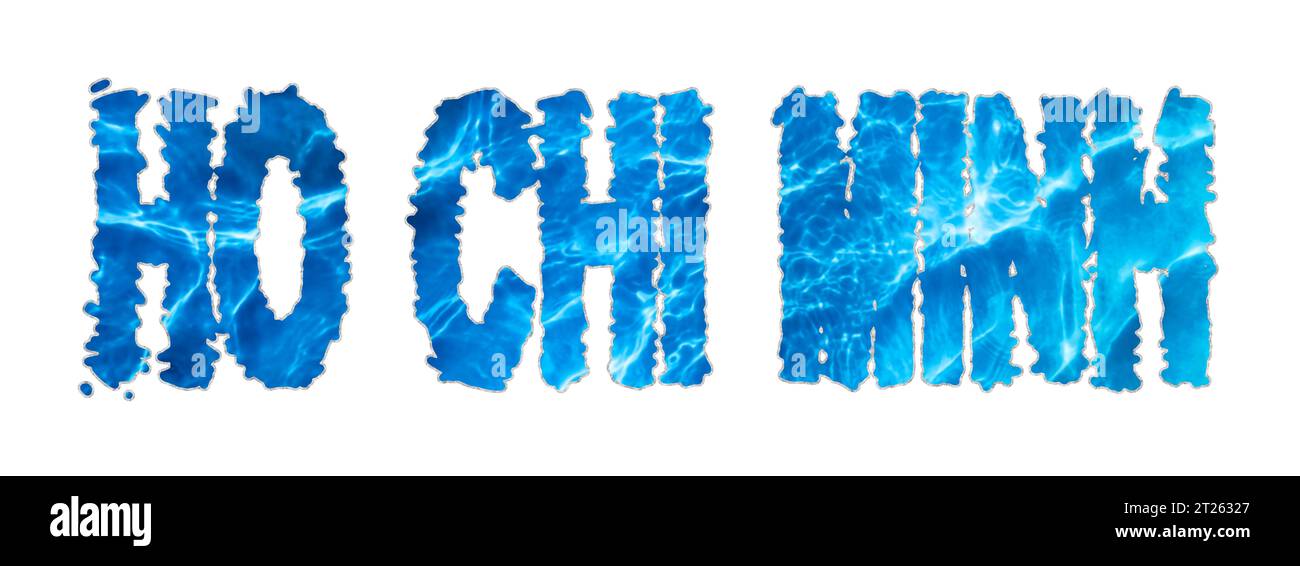 Ho Chi Minh Water, Ho Chi Minh Water Supply Challenge sur blanc Banque D'Images