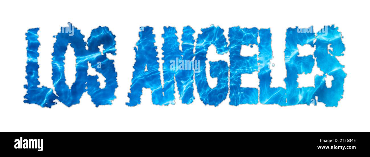 Los Angeles Water, Los Angeles Water Supply Challenge sur blanc Banque D'Images