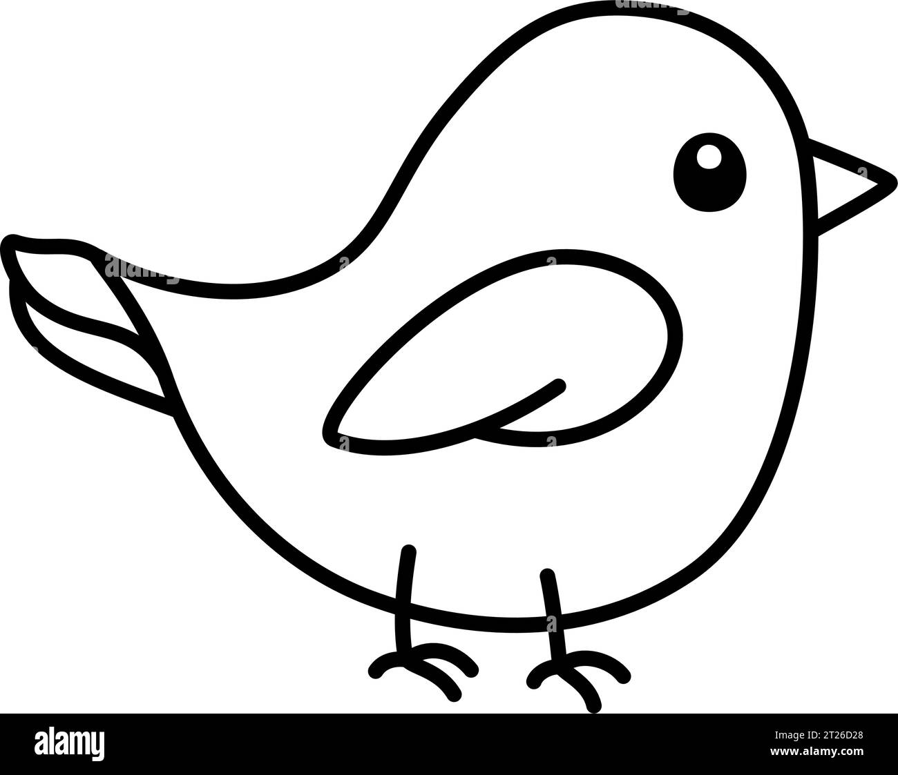 Oiseau - adorable et belle Black Outline Clipart pour enseigner l'ornithologie et décorer des feuilles de travail pour les enfants dans des conceptions sur le thème de la faune Illustration de Vecteur Oiseau - adorable et belle Black Outline Clipart pour enseigner l'ornithologie et décorer des feuilles de travail pour les enfants dans des conceptions sur le thème de la faune Illustration de Vecteur