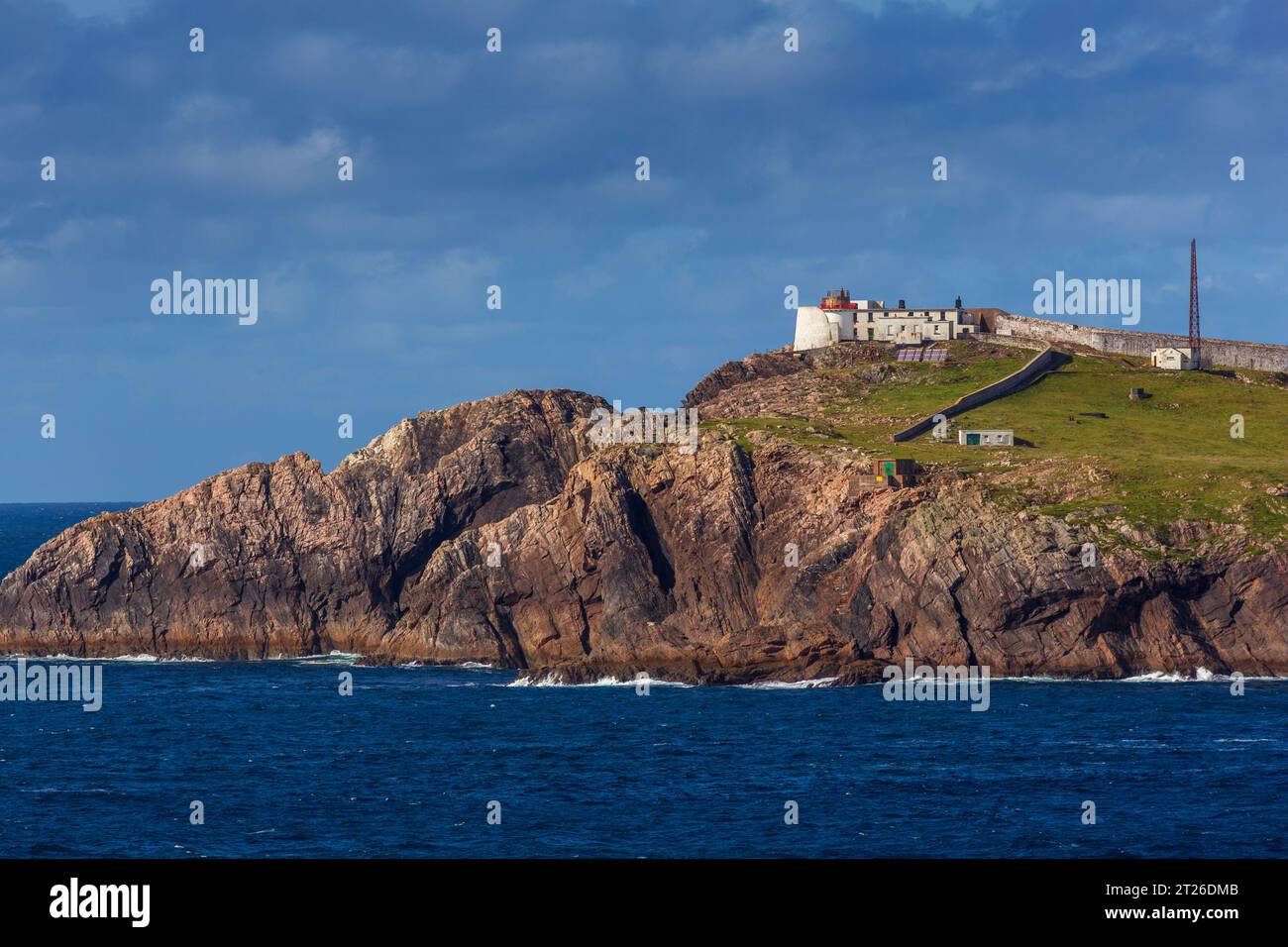 Phare d'Eagle Island, Belmullet, comté de Mayo, Irlande Banque D'Images