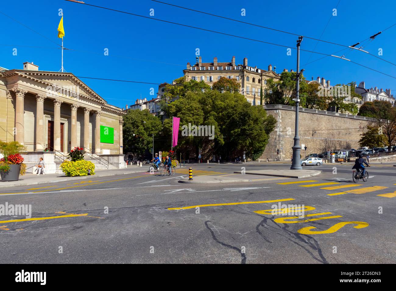 Musée Rath bâtiment Genève. Le musée Rath accueille des expositions temporaires des Musées d’Art et d’Histoire situés place Neuve 1 à Genève. C'est un op Banque D'Images