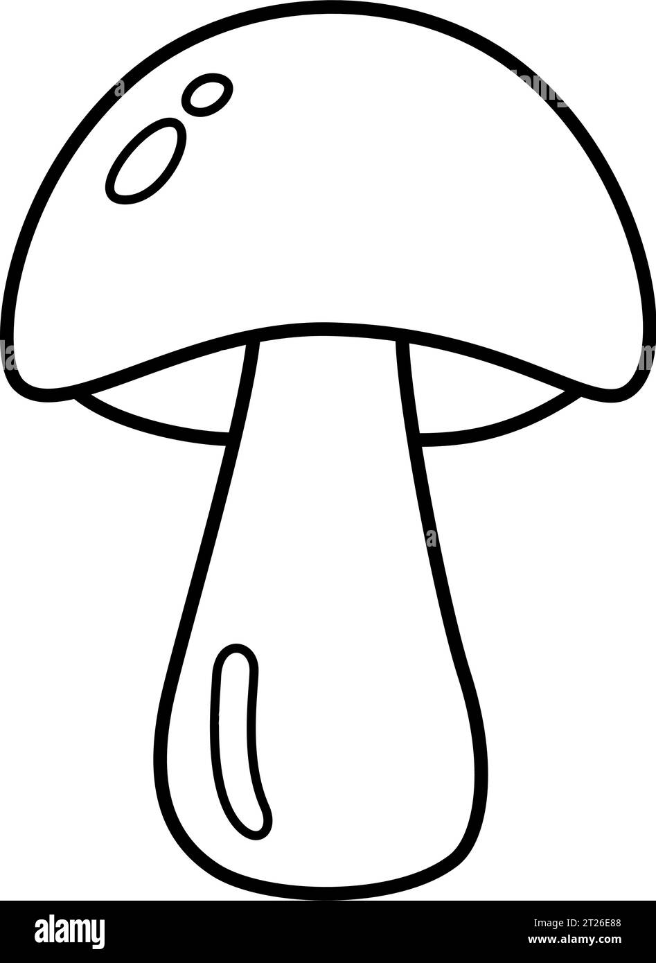 Champignon - Forêt sauvage de base ingrédient polyvalent sur fond blanc pour décorer le menu du restaurant, la recette du chef et le conseil de cuisson Illustration de Vecteur