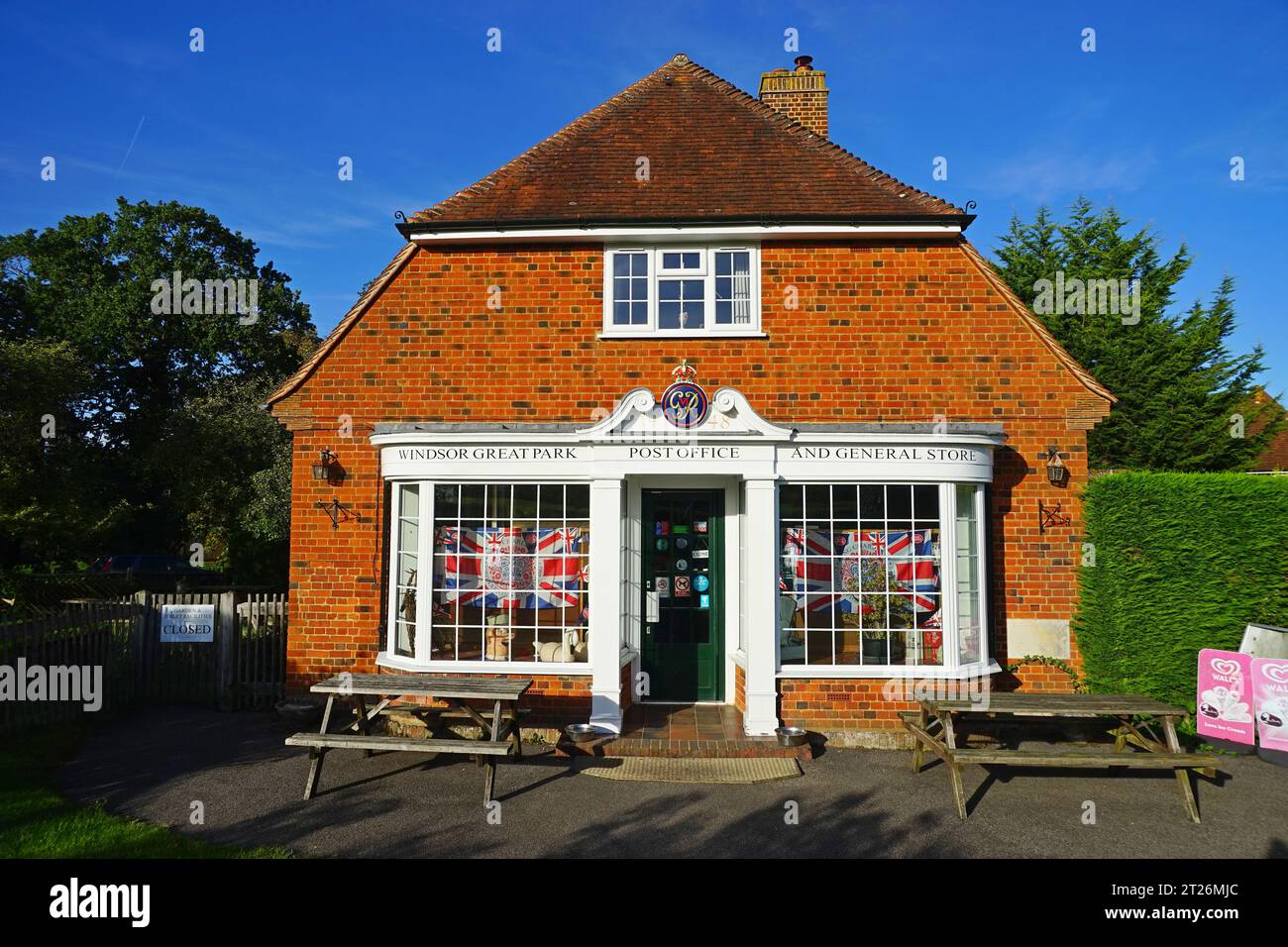Le bureau de poste et le magasin général de Windsor Great Park Banque D'Images