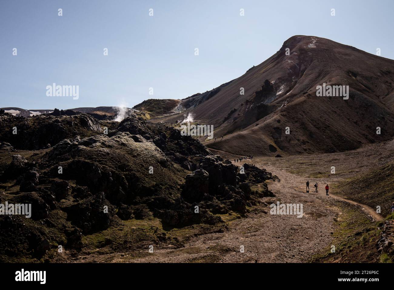 Réserve naturelle de Landmannalaugar dans les hautes terres de l'Islande Banque D'Images