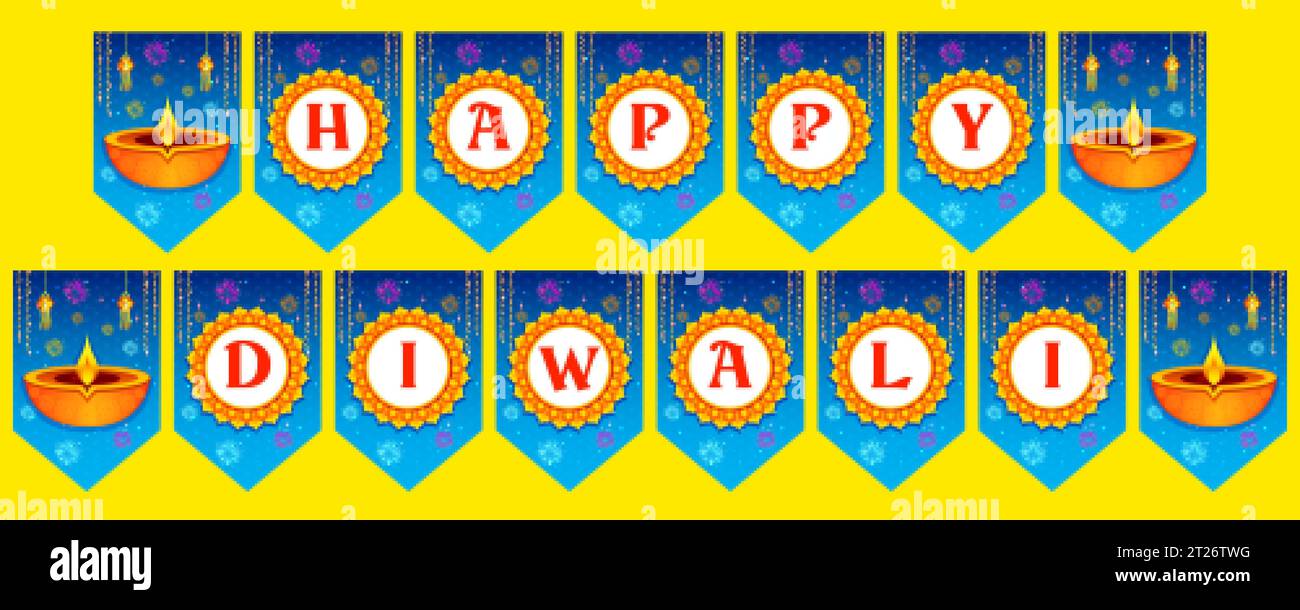 Happy Diwali vacances fond pour le festival de lumière de l'Inde Illustration de Vecteur