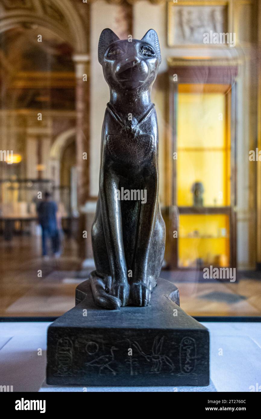 sculpture en métal Chat egyptien