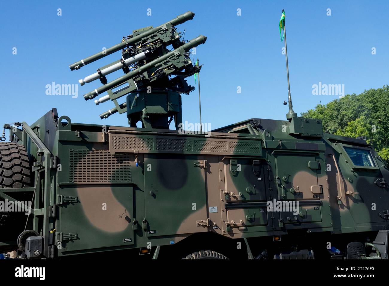 Le SPZR Poprad est un système de missiles antiaériens autopropulsés VSHORAD de défense aérienne à très courte portée de l'armée polonaise Banque D'Images