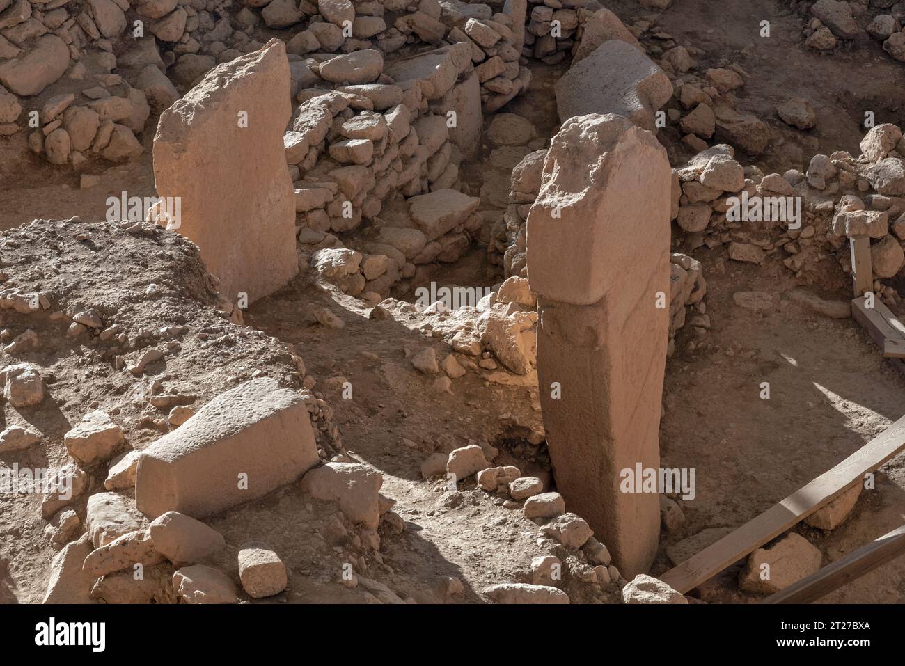 Göbekli site archéologique de Tepe dans la région sud-est de l'Anatolie en Turquie Banque D'Images