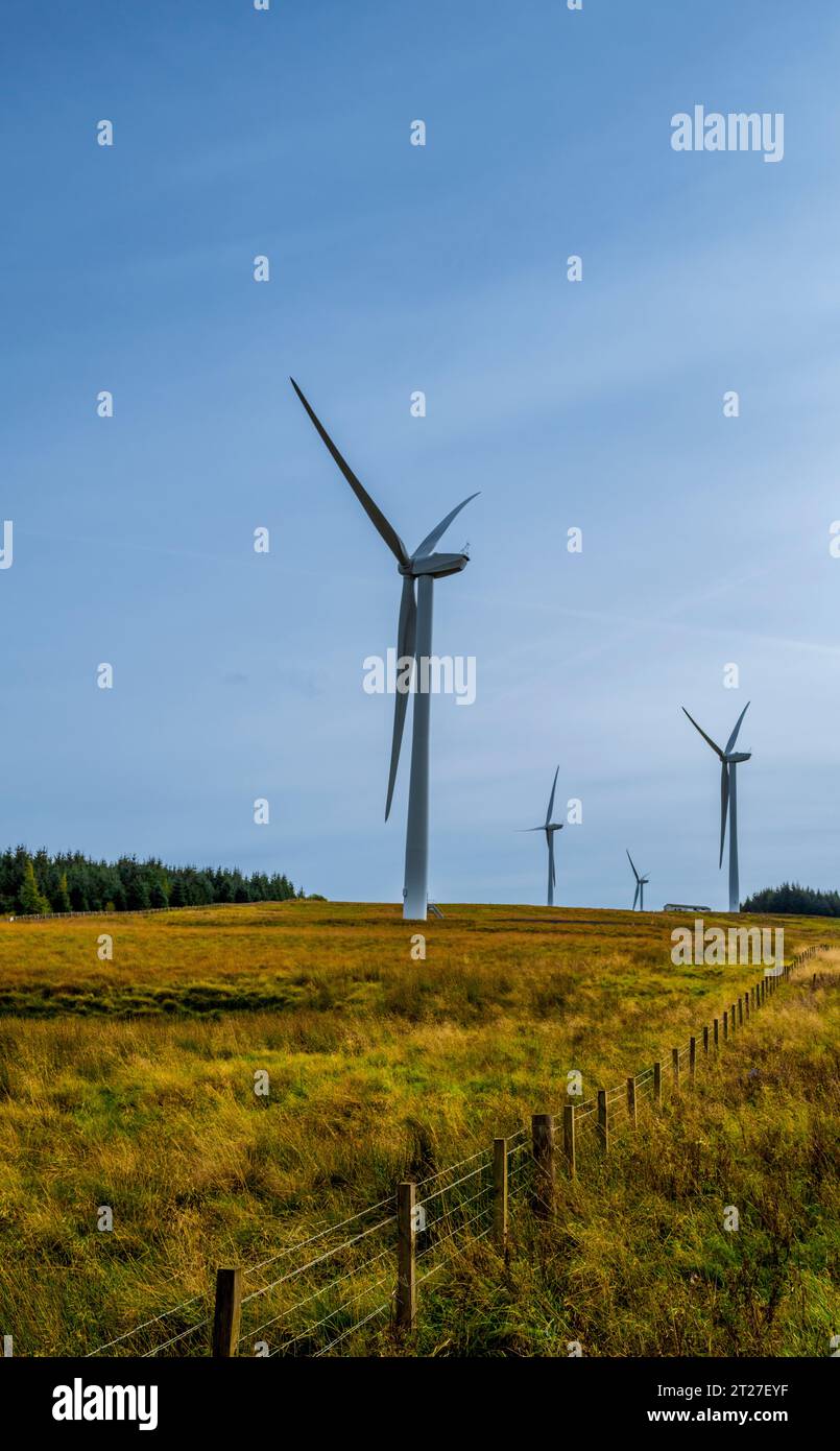 Parc éolien à West Lothian, Écosse Banque D'Images