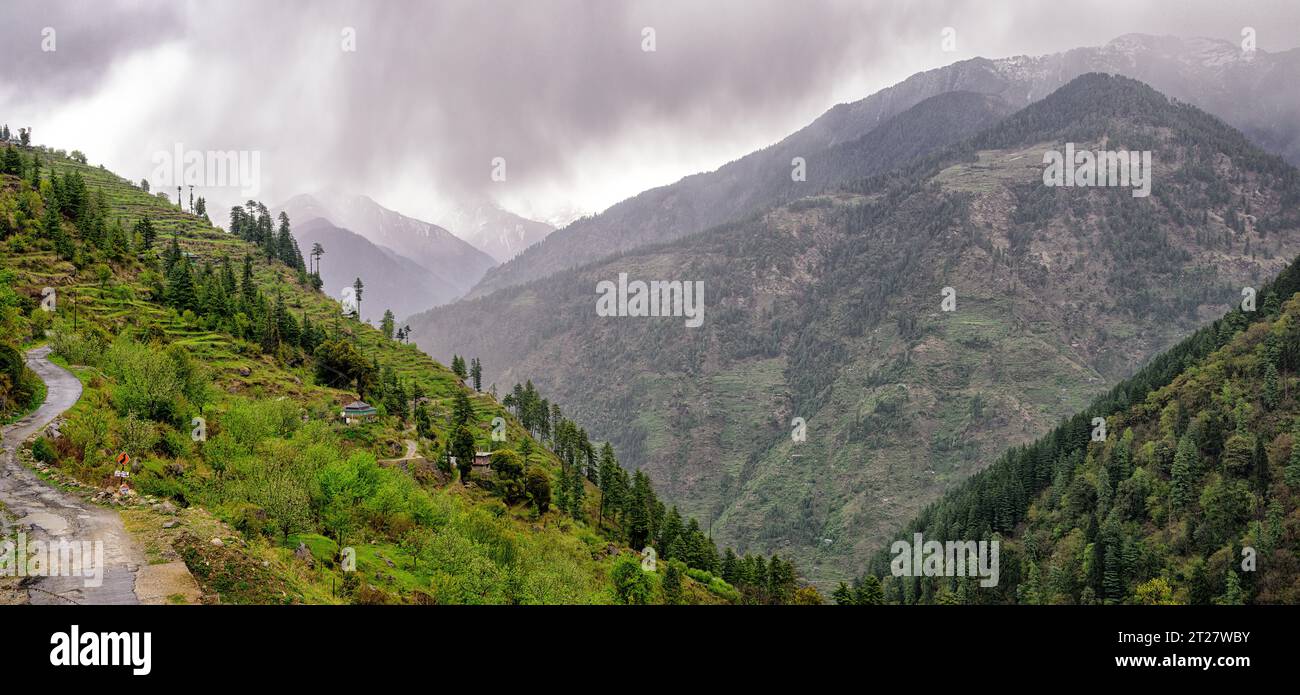 Temps orageux dans l'Himalaya Banque D'Images