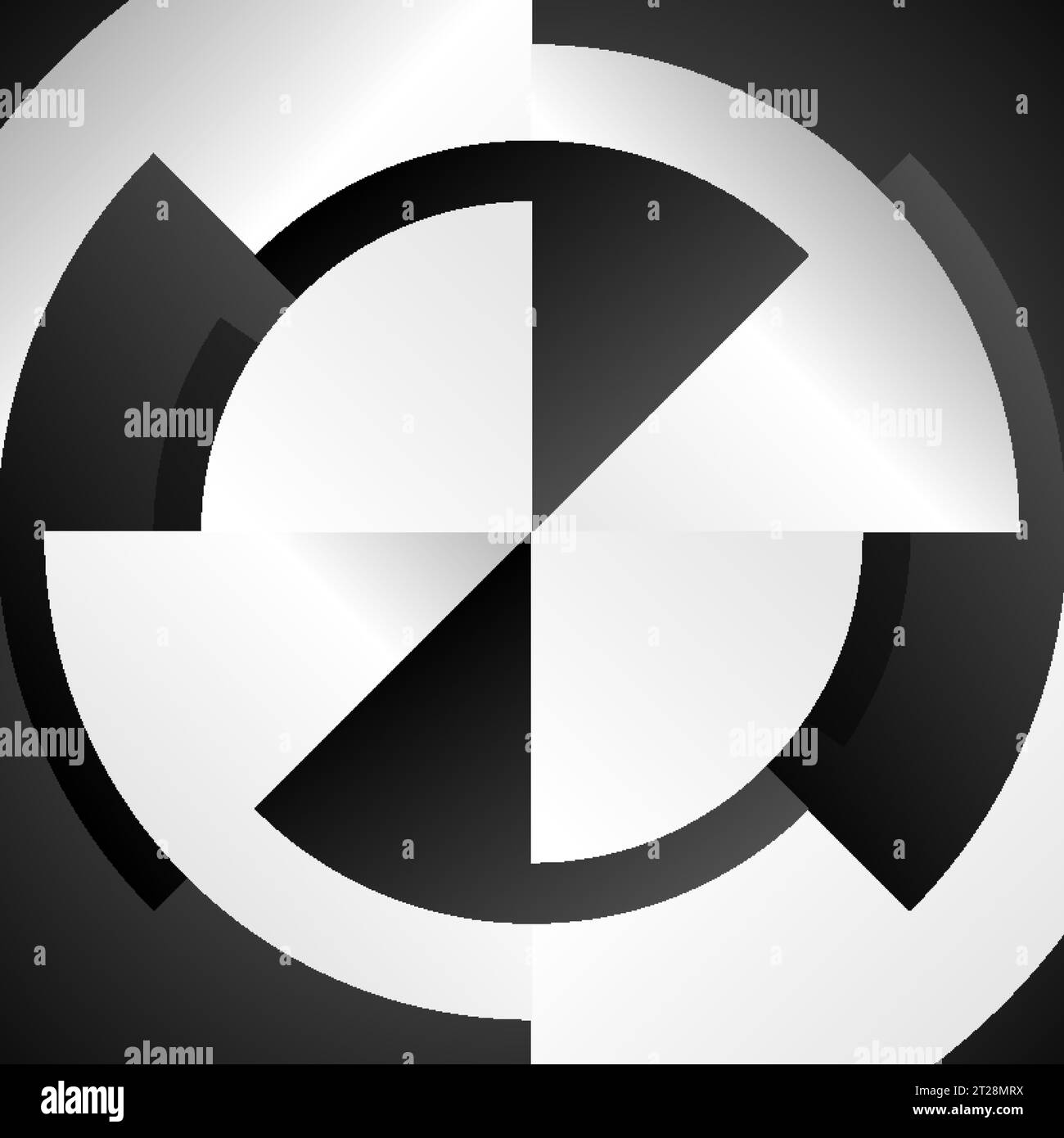 Fond abstrait de diagramme d'engrenage de technologie noir et blanc. Vector concept design futuriste Illustration de Vecteur