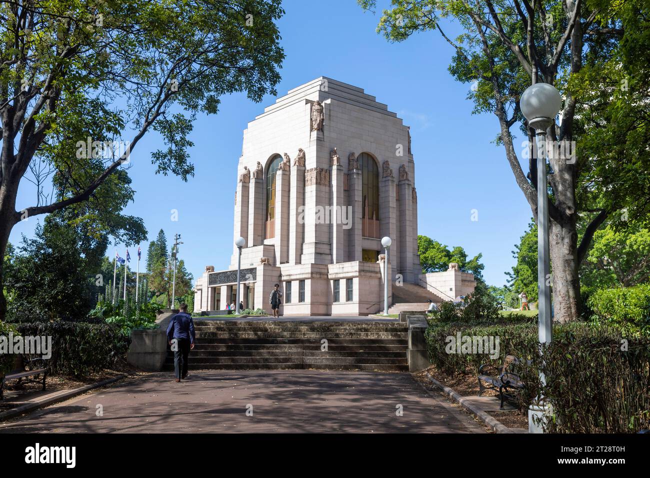 Le mémorial ANZAC à Hyde Park Sydney, en souvenir des corps d'armée australiens et néo-zélandais qui ont donné leur vie dans un conflit militaire Banque D'Images