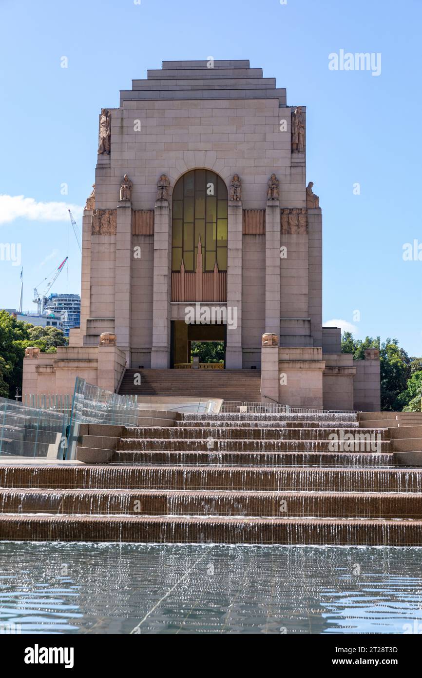 Le mémorial ANZAC à Hyde Park Sydney, en souvenir des corps d'armée australiens et néo-zélandais qui ont donné leur vie dans un conflit militaire Banque D'Images