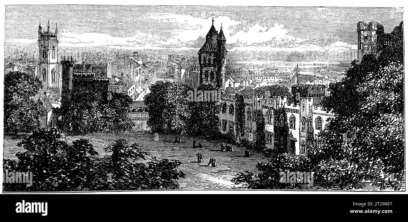 Illustration restaurée numériquement de 'The Condensed American Encyclopedia', publiée au 19e siècle. Banque D'Images