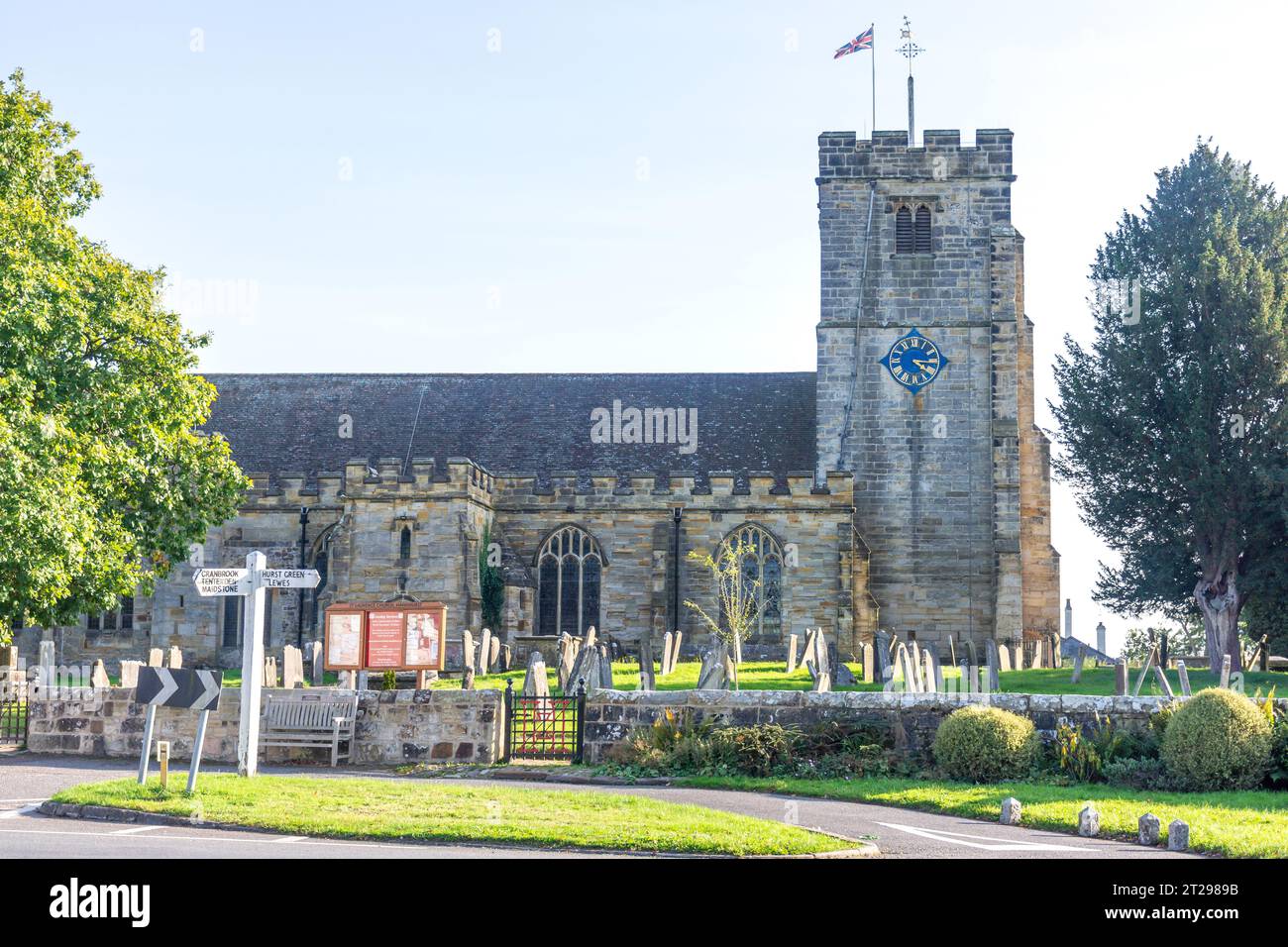 St Laurence Church, The Moor, Hawkhurst, Kent, Angleterre, Royaume-Uni Banque D'Images