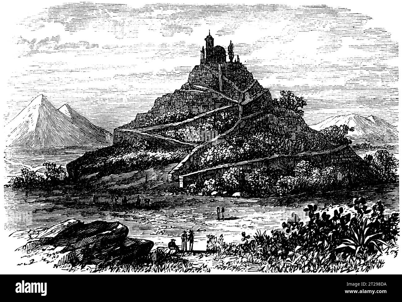 Illustration restaurée numériquement de 'The Condensed American Encyclopedia', publiée au 19e siècle. Banque D'Images