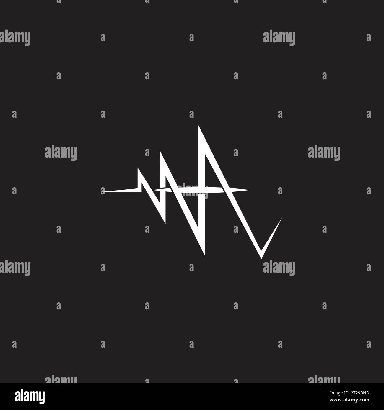 cardiologie de battement de coeur plus vecteur de logo de symbole médical Illustration de Vecteur