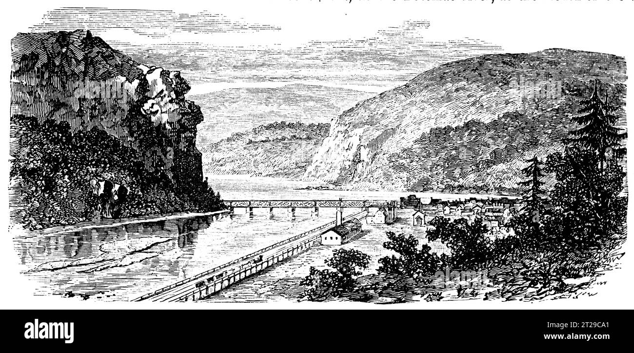 Restauré numériquement à partir de 'The Condensed American Encyclopedia' publié en 1882. Banque D'Images