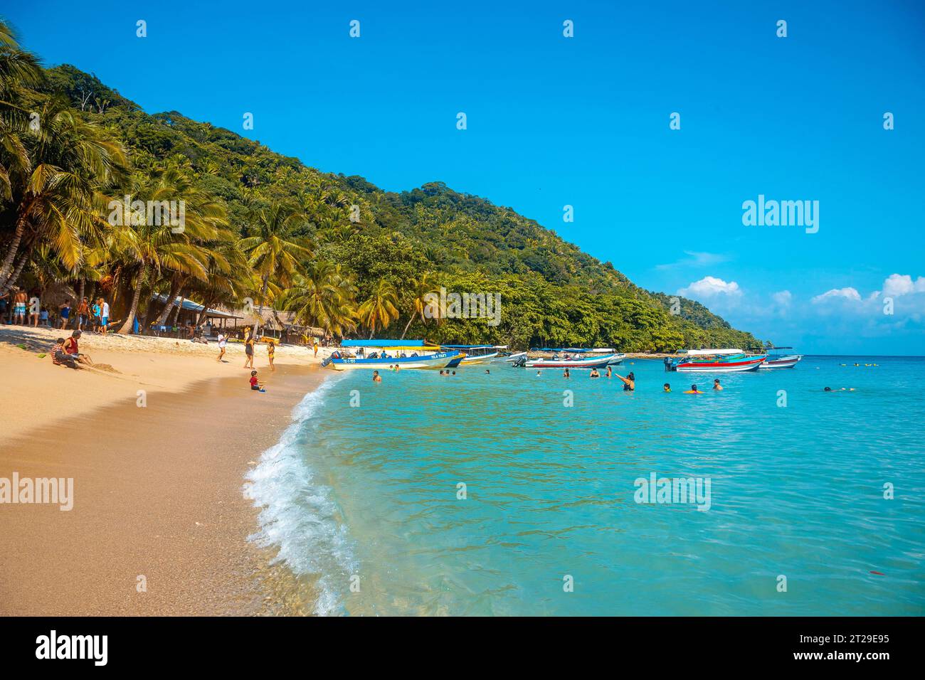 Tela, Honduras », janvier 2020 : plage de Cocalito à Punta de Sal, Tena Banque D'Images