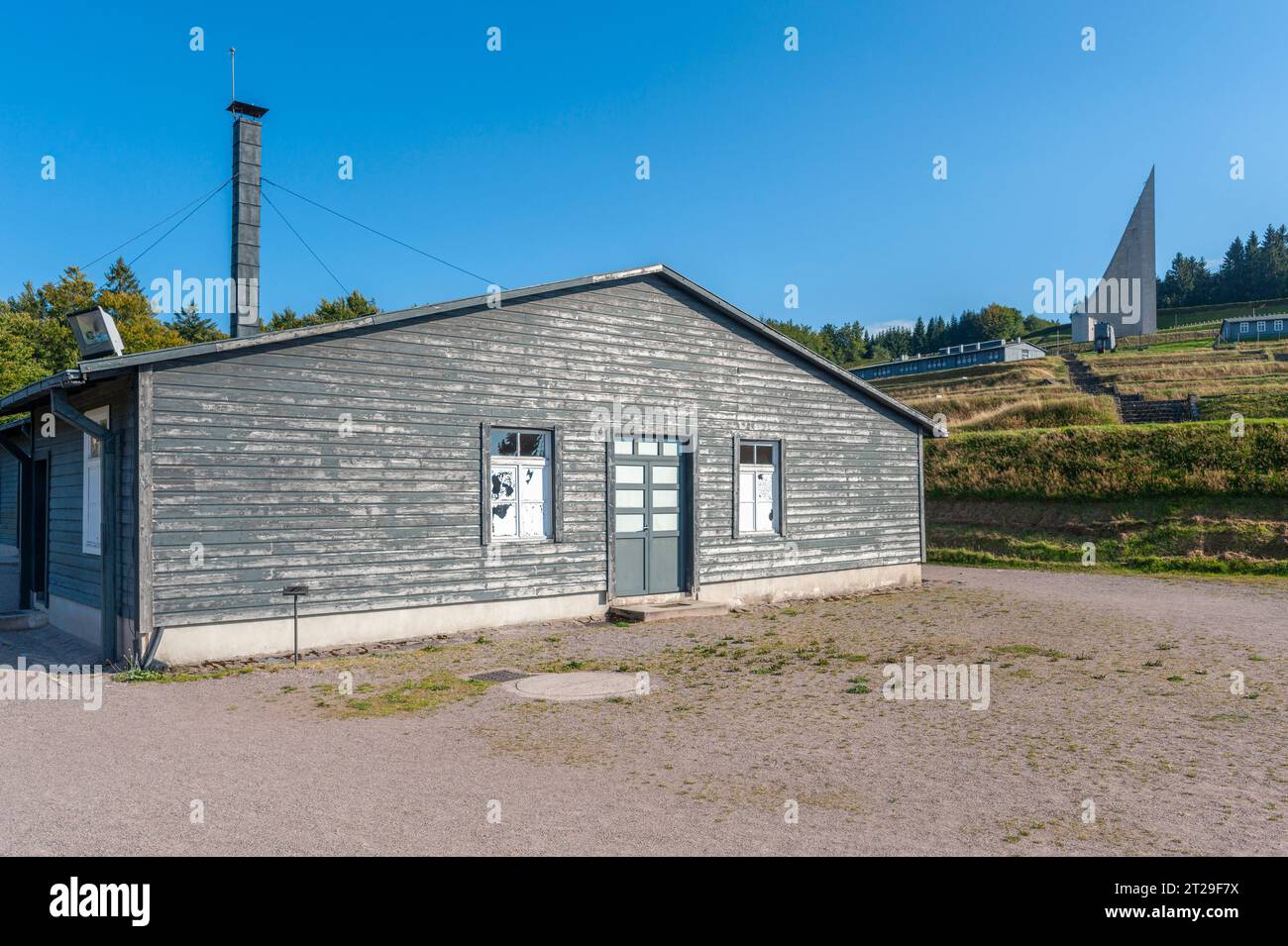 Crématorium dans l'ancien camp de concentration de Natzweiler-Struthof, Natzwiller, Alsace, France, Europe Banque D'Images