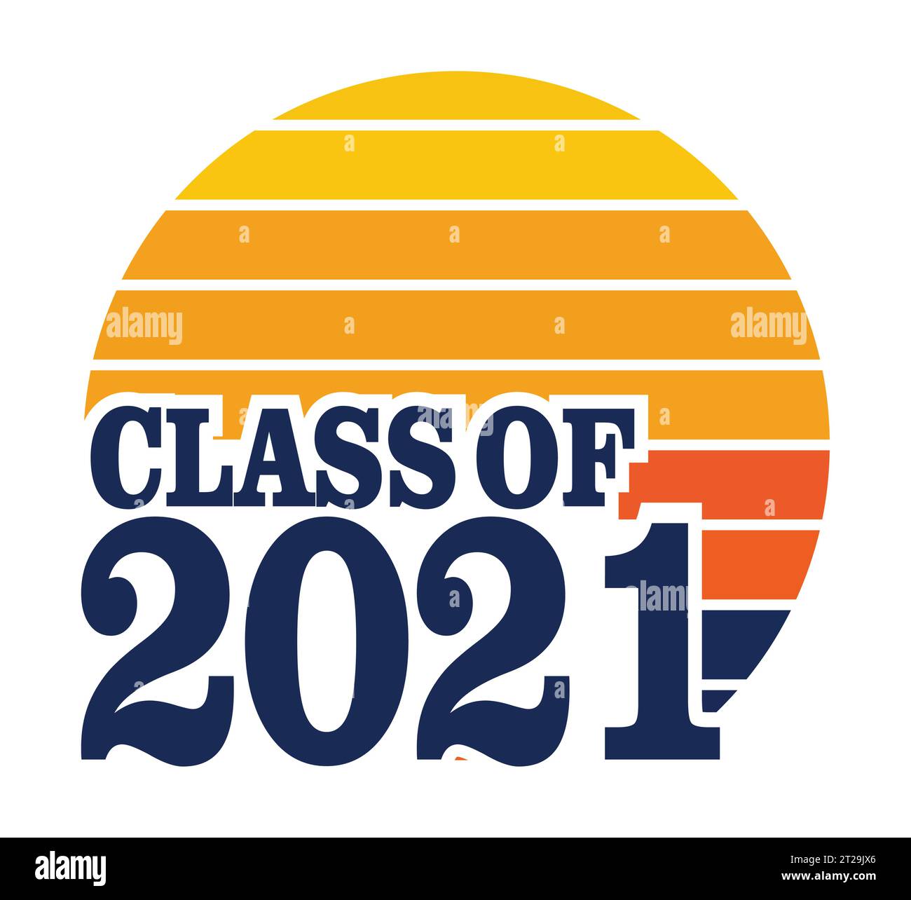 Classe de 2021 vecteur, conception de t-shirt Illustration de Vecteur