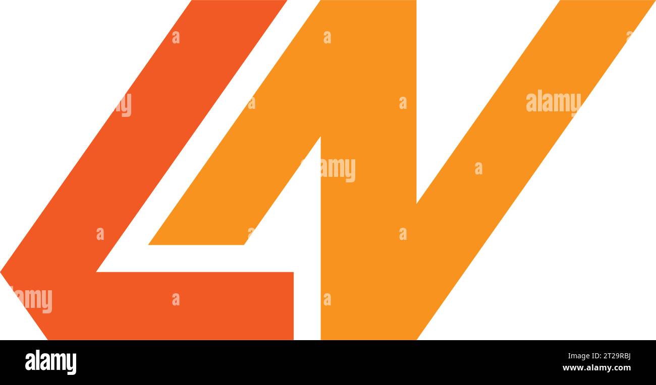 Logo LN, monogramme LN, logo LN initial, logo LN lettre, icône, vecteur Illustration de Vecteur