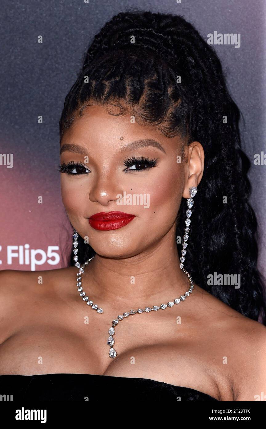 Londres, 17 10 2023 Londres, 17 10 2023. Halle Bailey und Darryl Granberry Jr. Londres, 17.10.2023 *** Halle Bailey et Darryl Granberry Jr aux glamour Women of the Year Awards 2023 au One Marylebone London, 17 10 2023. Photo:XS.xVasx/xFuturexImagex glamour_3094 crédit : Imago/Alamy Live News Banque D'Images