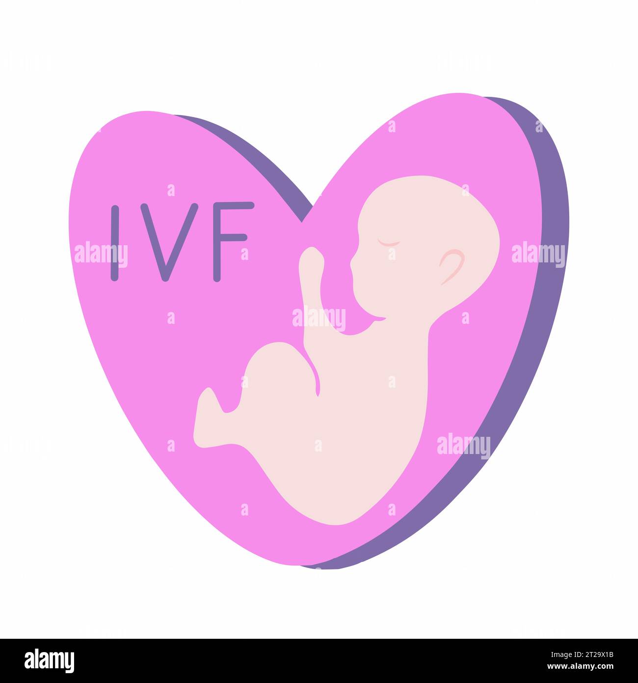 Fécondation in vitro. Maternité de substitution. L'insémination artificielle. Centre de fertilité. Don d'ovules don de sperme. Illustration de Vecteur