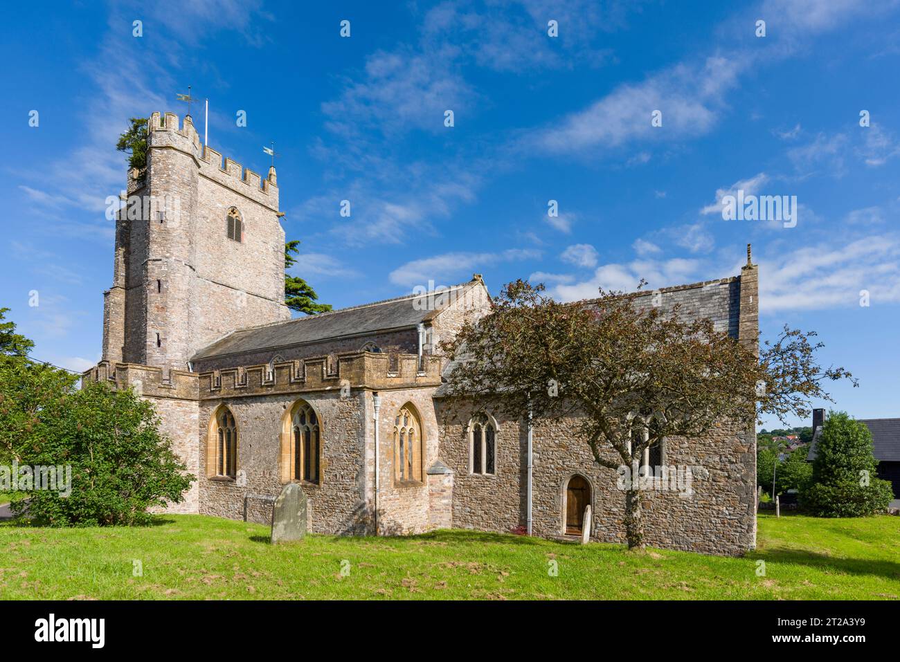 Église All Saints dans le village de Culmstock dans la vallée de Culm, Devon, Angleterre. Banque D'Images