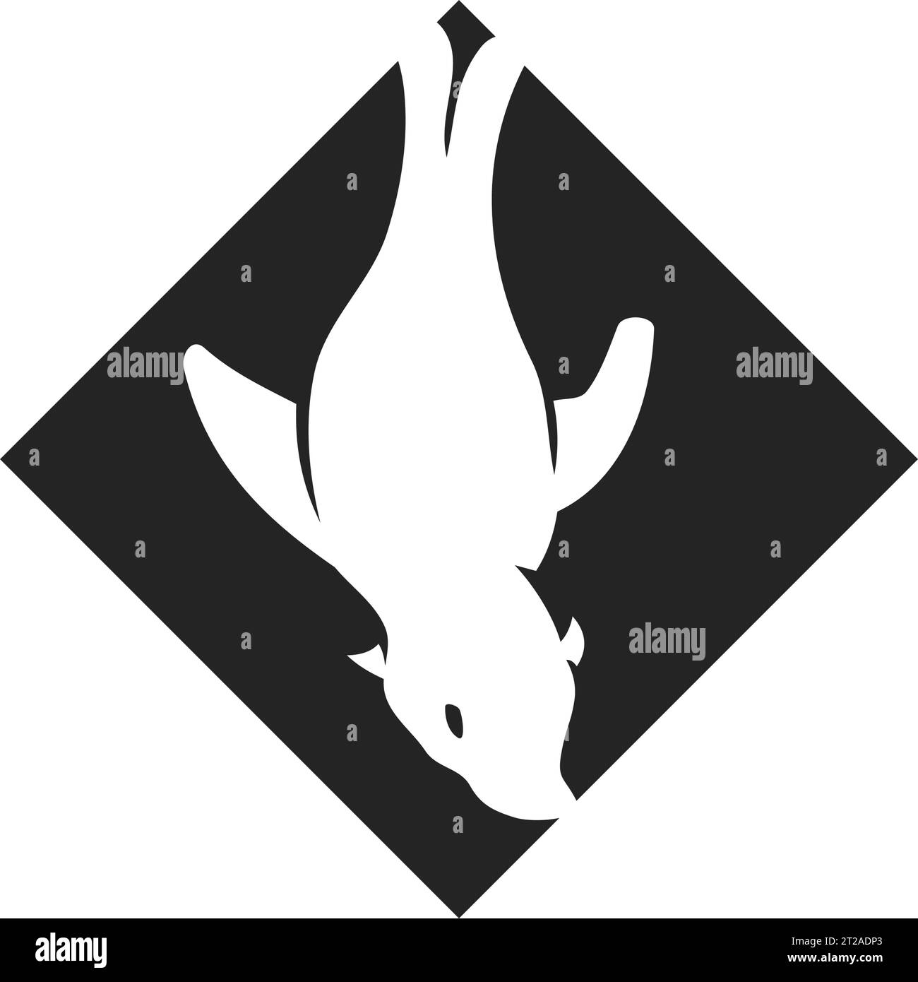 Modèle de logo animal de sceau isolé. Identité de marque. Icône graphique vectoriel abstrait Illustration de Vecteur