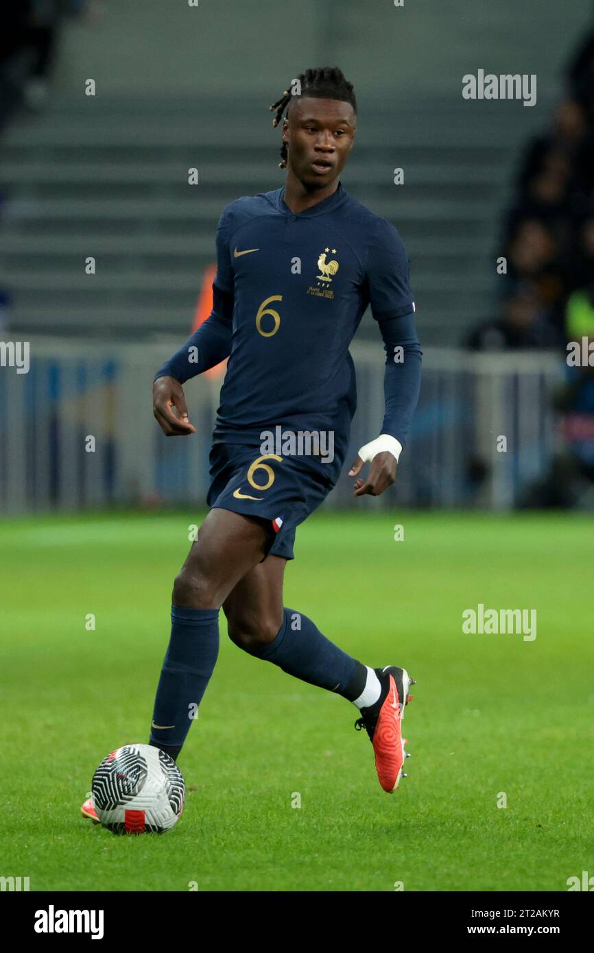 Eduardo Camavinga de France lors du match amical international de football entre la France et l'Écosse le 17 octobre 2023 au Stade Pierre Mauroy à Villeneuve-d'Ascq près de Lille, France - photo Jean Catuffe/DPPI crédit : DPPI Media/Alamy Live News Banque D'Images