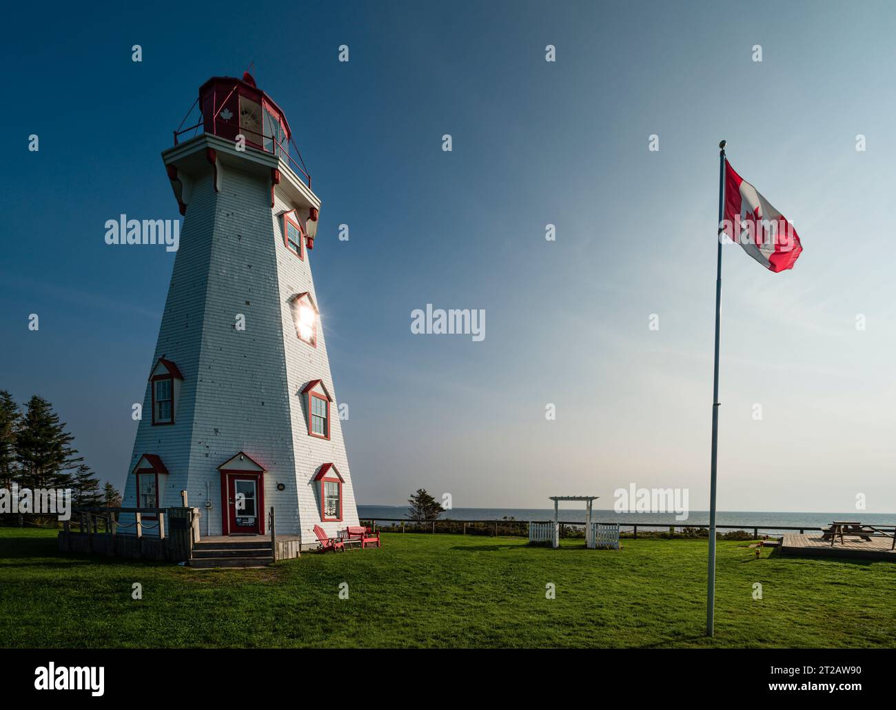 Phare de Panmure Head   Panmure Island, Île-du-Prince-Édouard, CAN Banque D'Images