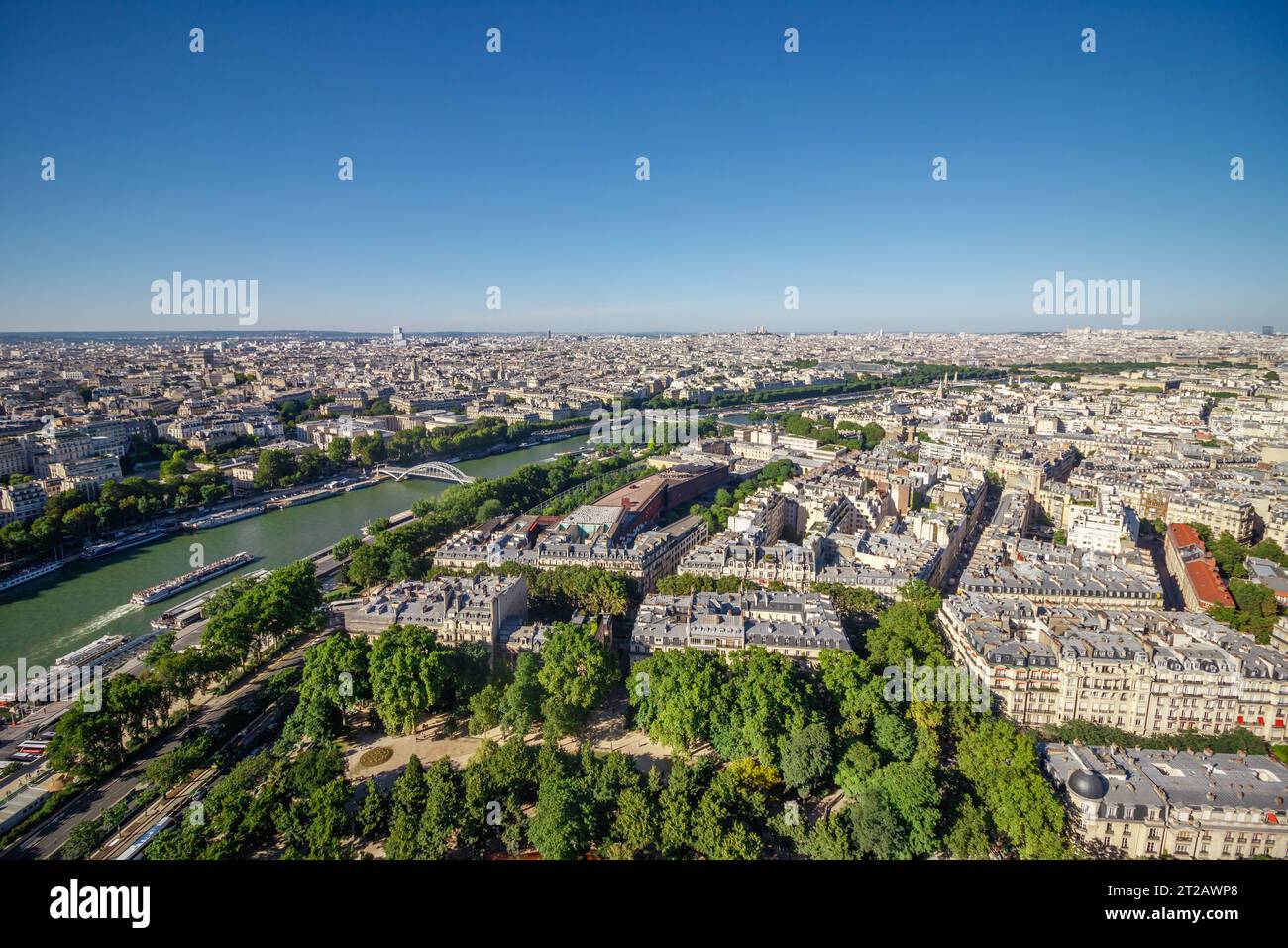 Paris, France, Europe, vue aérienne de la ville Banque D'Images