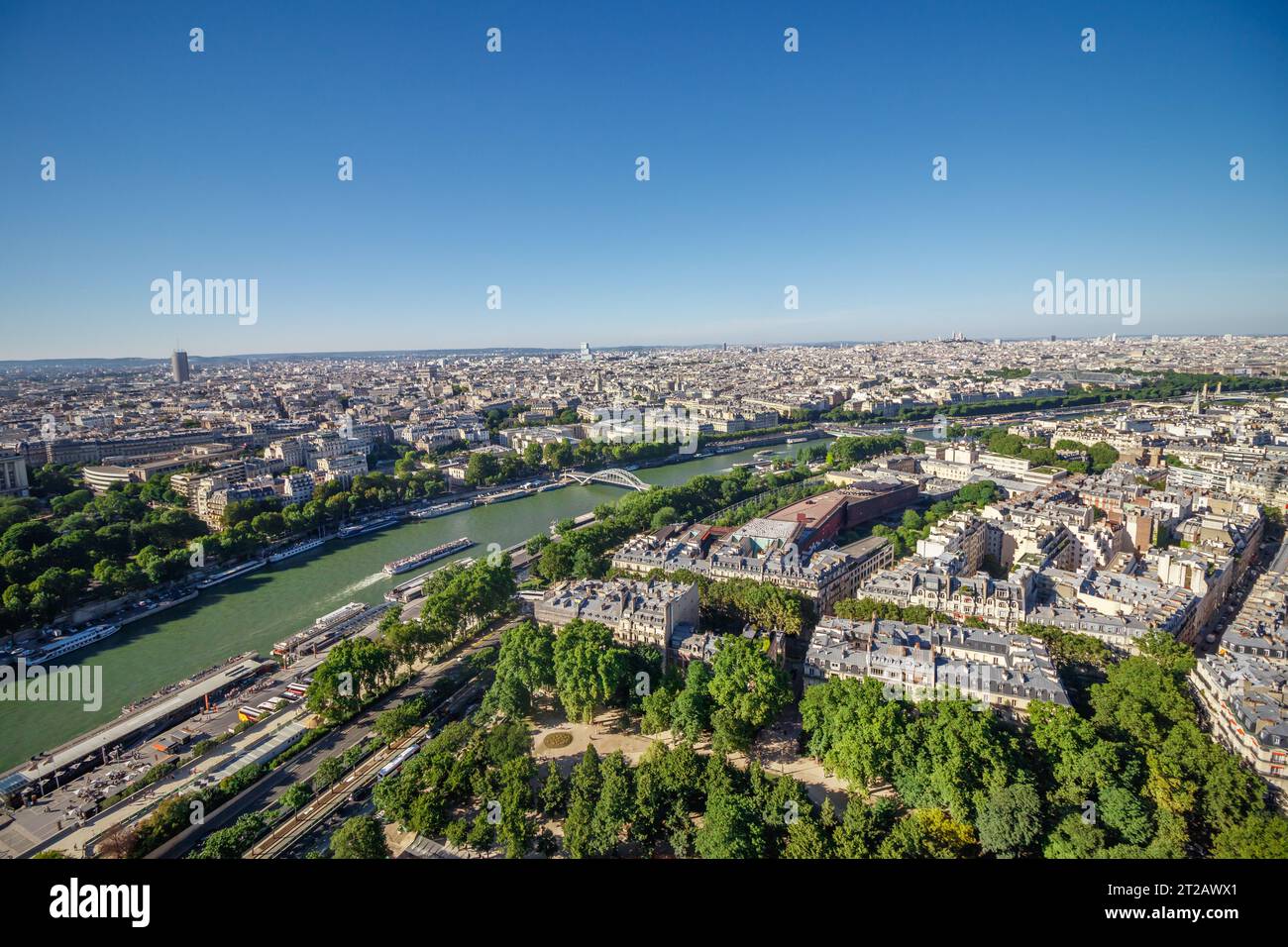 Paris, France, Europe, vue aérienne de la ville Banque D'Images