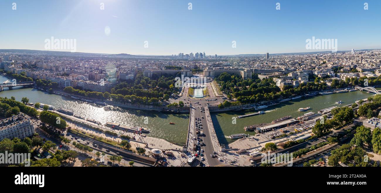 Paris, France, Europe, vue aérienne de la ville Banque D'Images