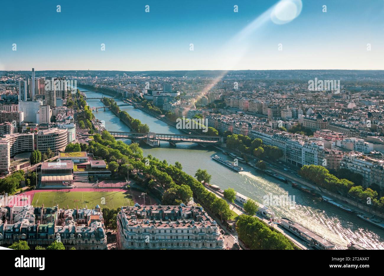 Paris, France, Europe, vue aérienne de la ville Banque D'Images