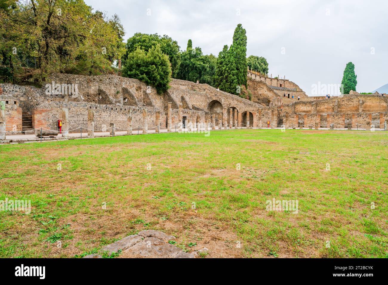 POMPÉI, ITALIE - SEPTEMBRE 20 2023 : ruines de Pompéi, une ville antique qui a été enterrée par l'éruption du Vésuve en 79. Banque D'Images