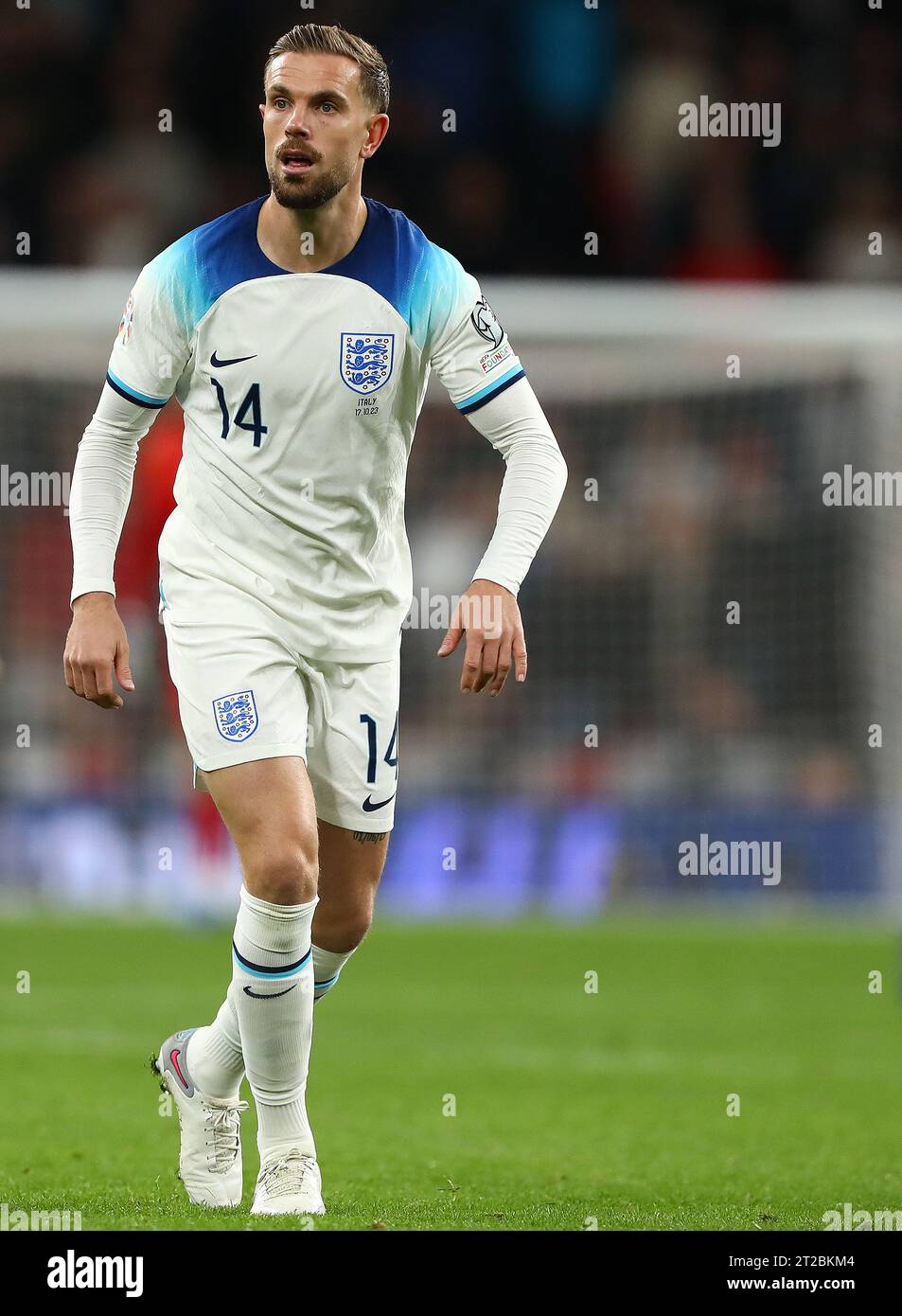 Jordan Henderson of England - England v Italy, UEFA EURO 2024 qualification Group C, Wembley Stadium, Londres, UK - 17 octobre 2023. Banque D'Images