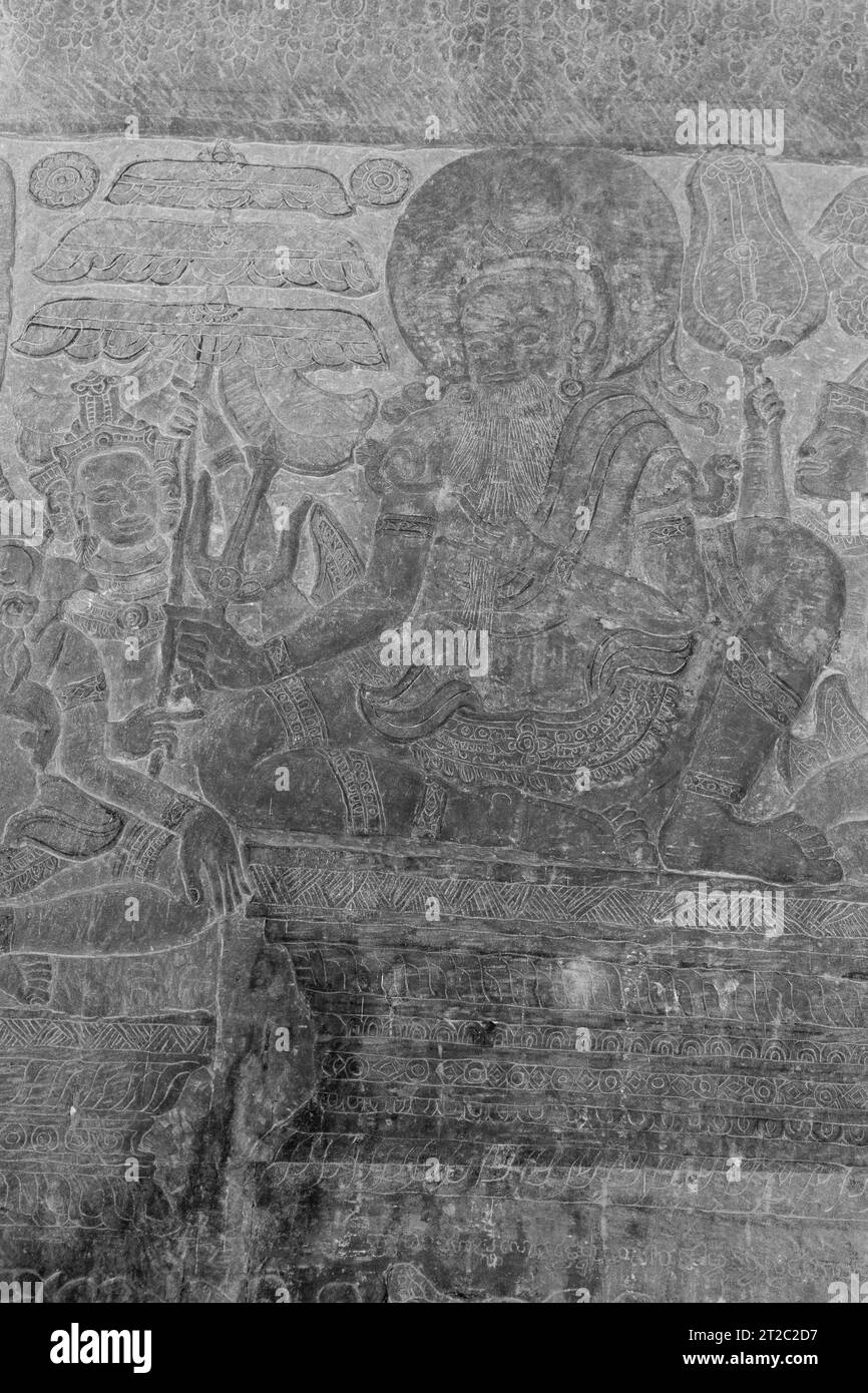 Le temple d'Angkor Wat, Siem Reap, Cambodge Banque D'Images