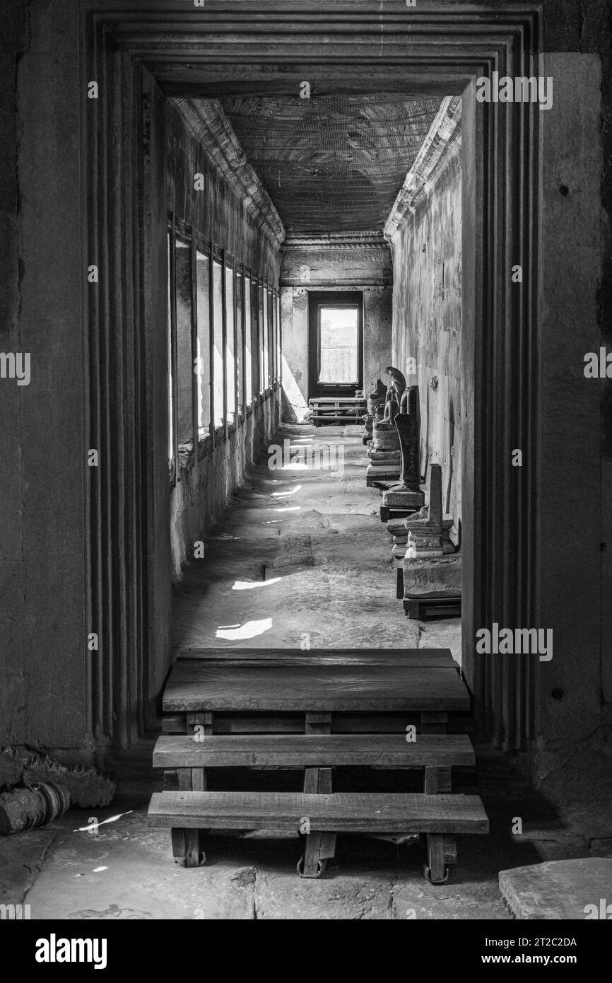 Le temple d'Angkor Wat, Siem Reap, Cambodge Banque D'Images