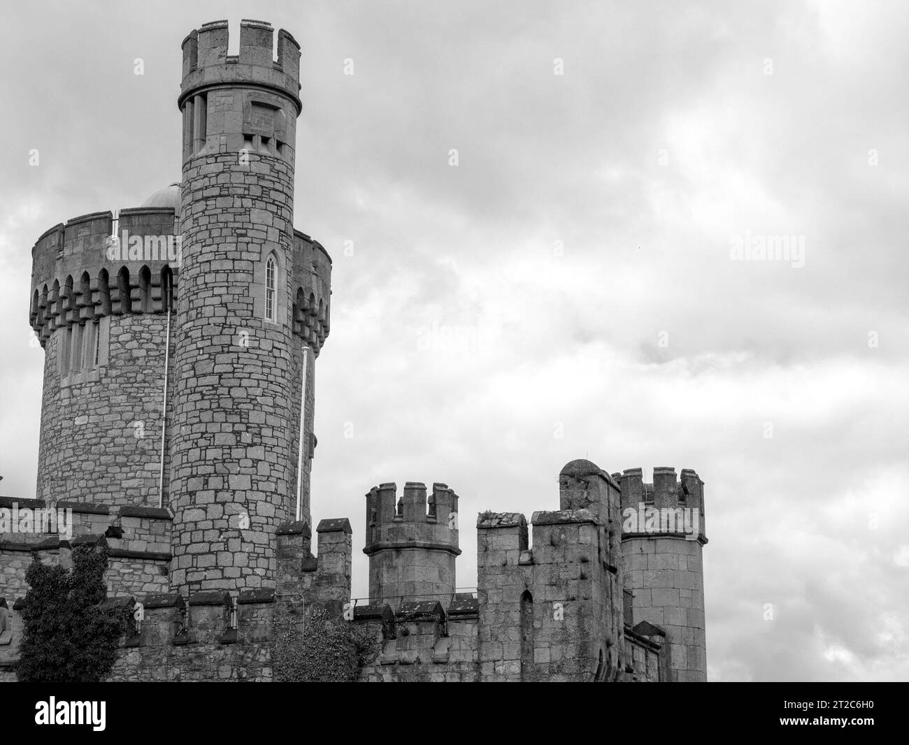 Ancienne tour de château celtique, château de Blackrock en Irlande. Forteresse de l'observatoire BlackRock Banque D'Images