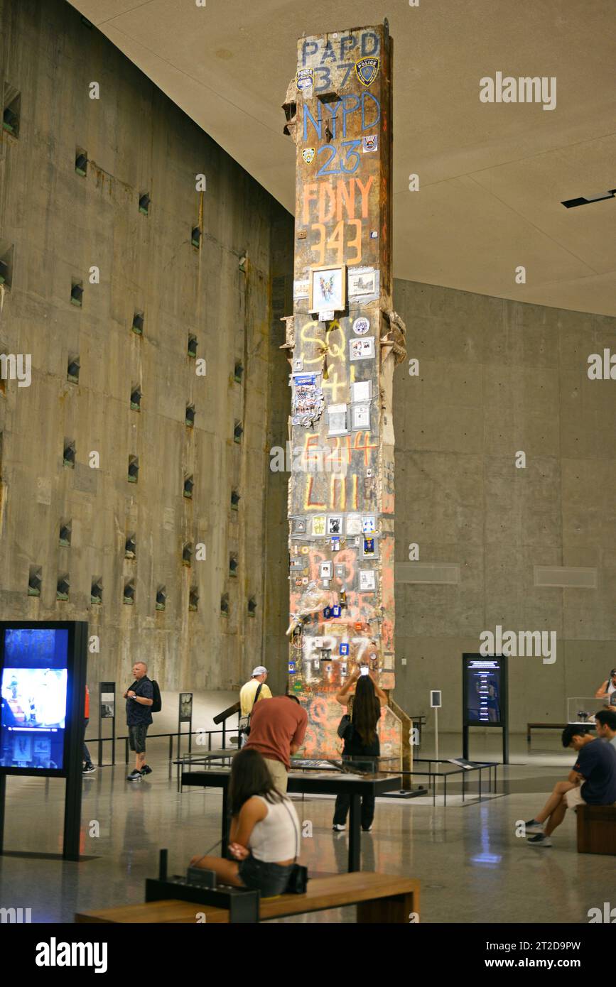 Mémorial et musée national du 11 septembre, New York Banque D'Images