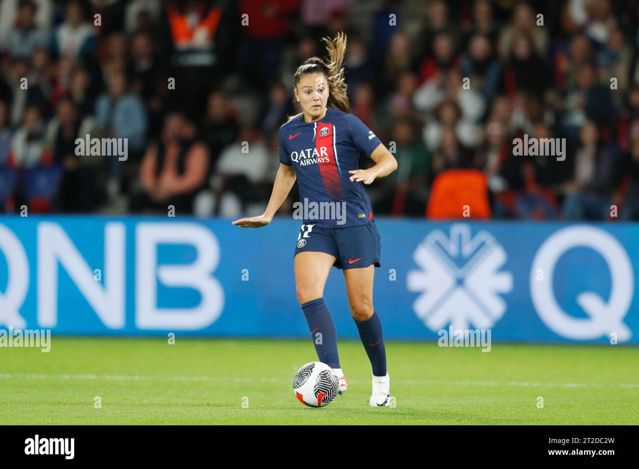 Paris, France. 18 octobre 2023. Lieke Martens (PSG) football/football : UEFA Women's Champions League Round2 match de 2e manche entre le Paris Saint-Germain féminin 3-1 Manchester United WFC au Parc des Princes à Paris, France . Crédit : Mutsu Kawamori/AFLO/Alamy Live News Banque D'Images