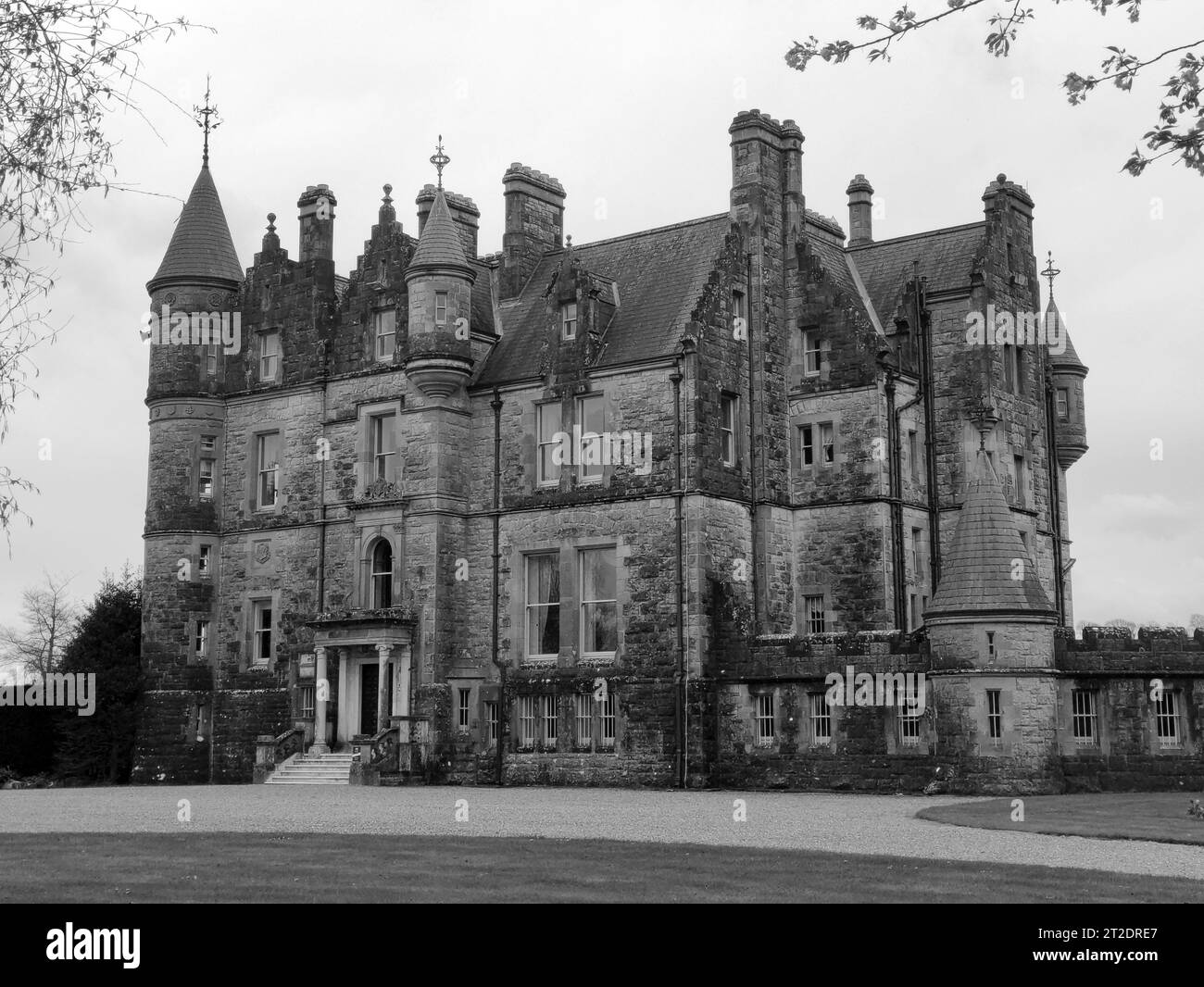 Ancienne maison celtique, château de Blarney en Irlande, ancienne forteresse celtique Banque D'Images