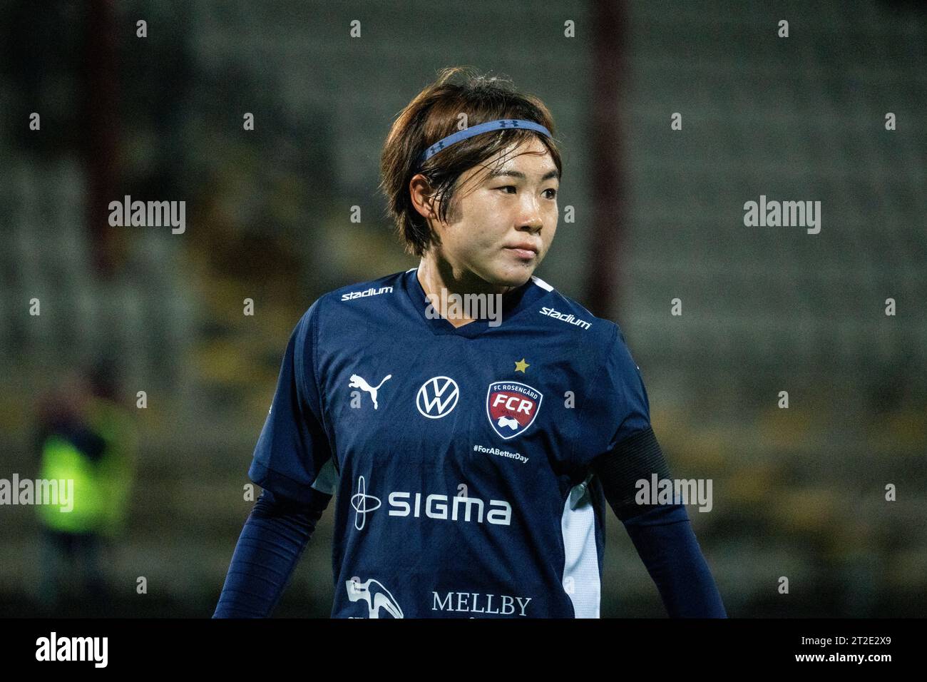 Malmoe, Suède. 18 octobre 2023. Mai Kadowaki (16) du FC Rosengaard vu lors du match de qualification de l'UEFA Women's Champions League entre FC Rosengaard et Spartak Subotica au Malmö Idrottsplats à Malmö. (Crédit photo : Gonzales photo/Alamy Live News Banque D'Images