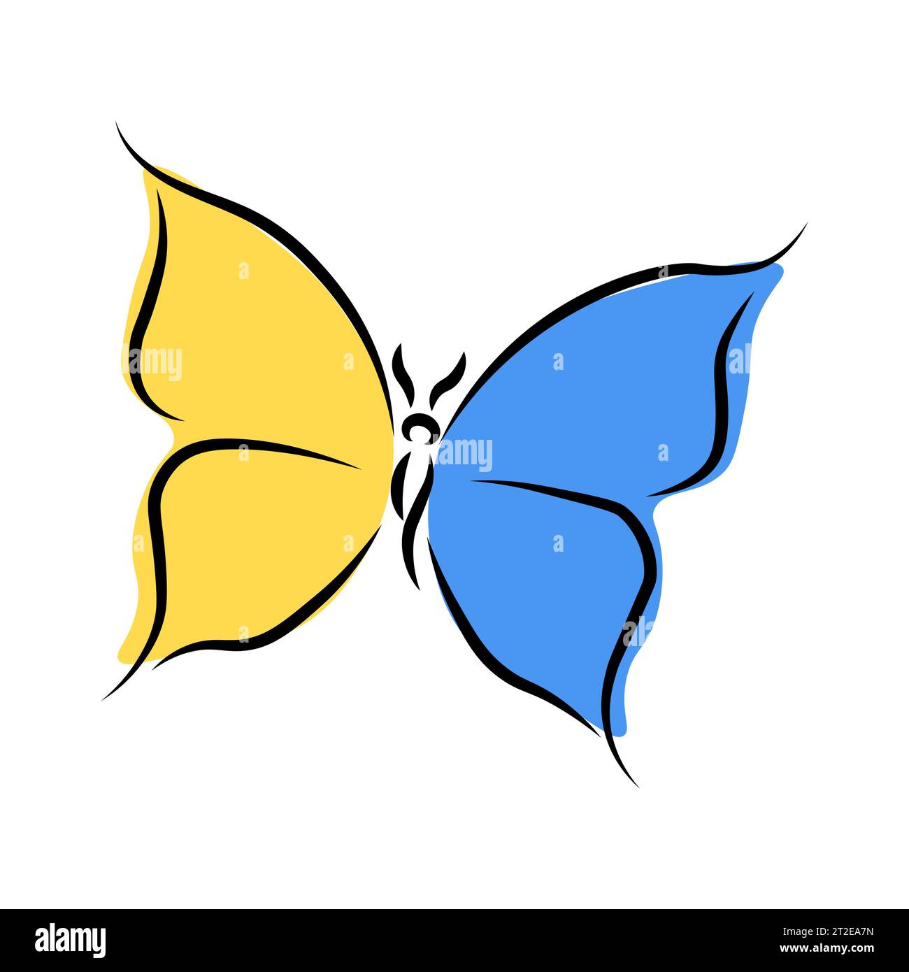 Elément de dessin de ligne continue d'oiseau volant isolé sur fond blanc pour logo ou élément décoratif. Illustration vectorielle de forme animale à la mode Illustration de Vecteur