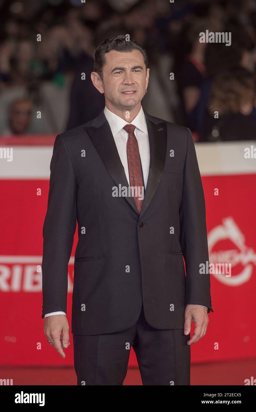 Italie, Rome, 18 octobre 2023. 18e Festival du film de Rome 2023 photo : Vinicio Marchioni photo © Fabio Mazzarella/Sintesi/Alamy Live News Banque D'Images