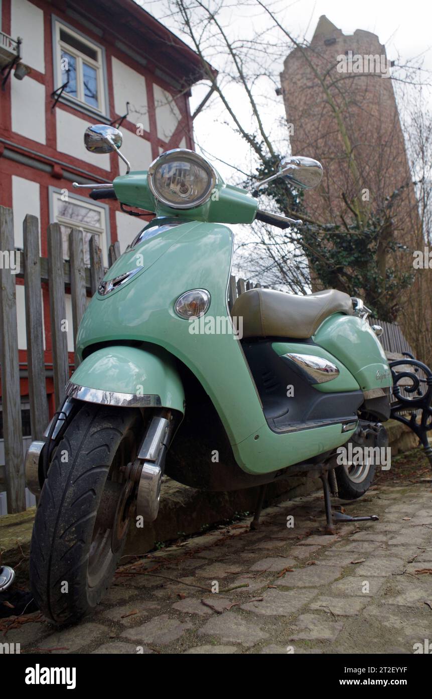 Marque italienne Scooter Banque D'Images